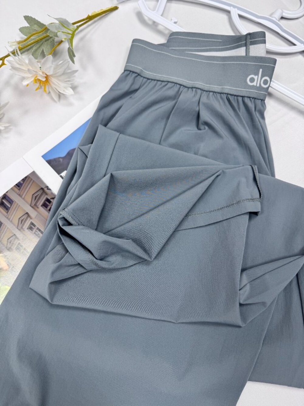 Steel Grey ALO Yoga Suit Up Trouser💙 (Regular) Summer | Trendy 😉30“inches - Picture 6 of 8